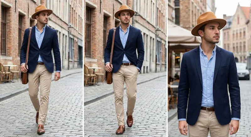 استایل اسمارت کژوال Smart Casual با کلاه لبه دار