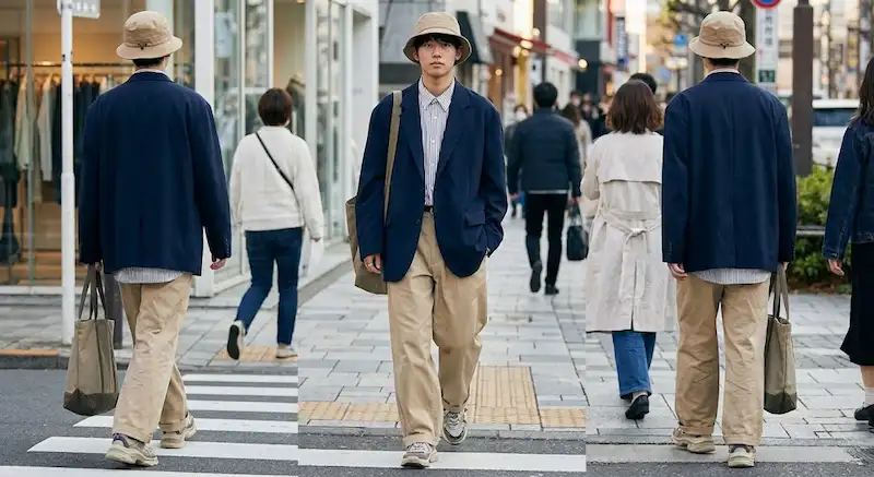 استایل سیتی بوی ژاپنی Japanese City Boy با کلاه لبه دار