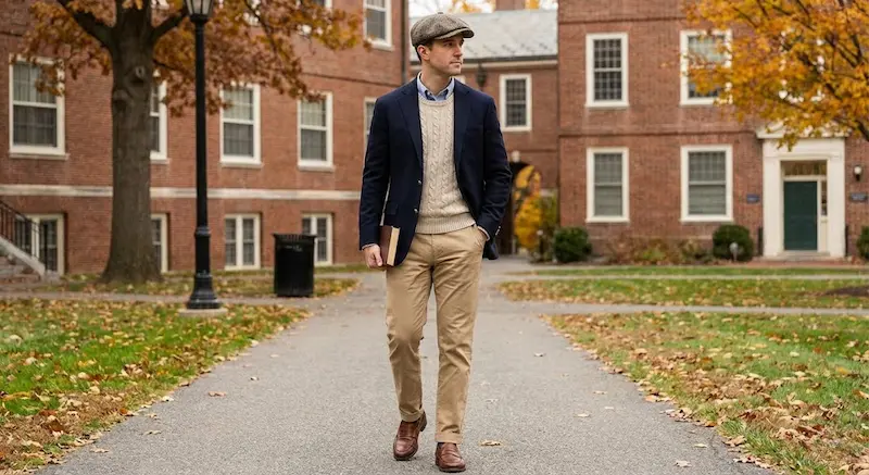 استایل پریپی Ivy Preppy با کلاه لبه دار