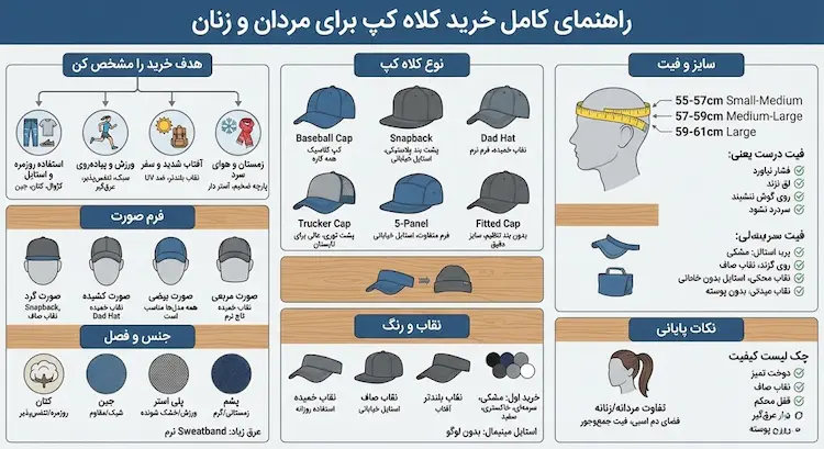 راهنمای کامل خرید کلاه کپ برای مردان و زنان