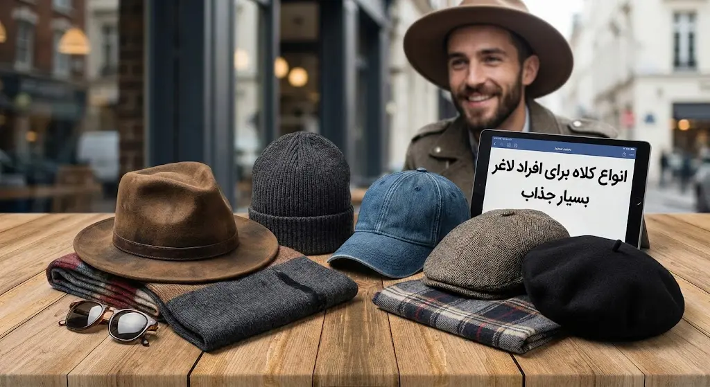 انواع کلاه برای افراد لاغر بسیار جذاب + عکس