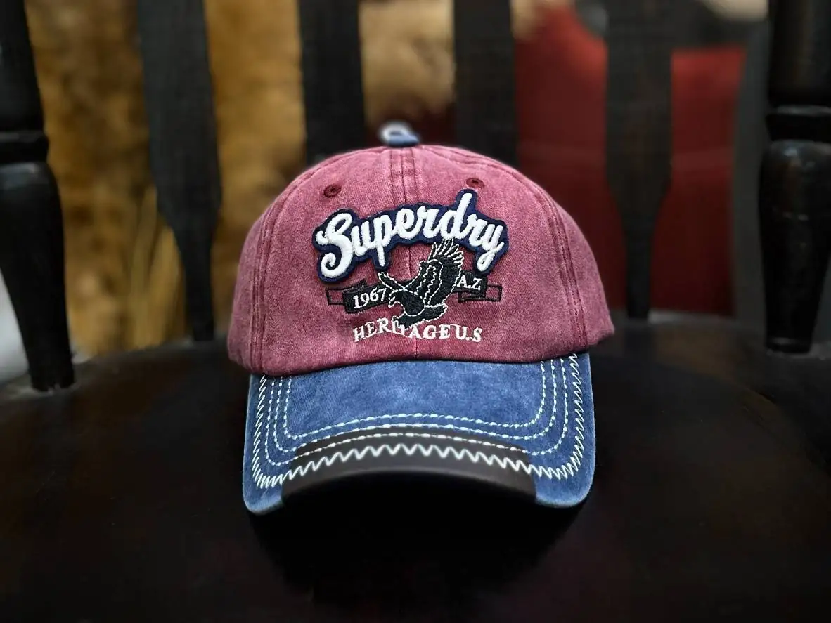کلاه سنگشور Superdry آبی قرمز (مدل 3006)