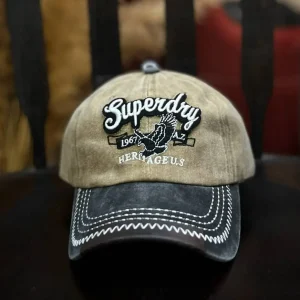 کلاه سنگشور Superdry زیتونی مشکی (مدل 3007)
