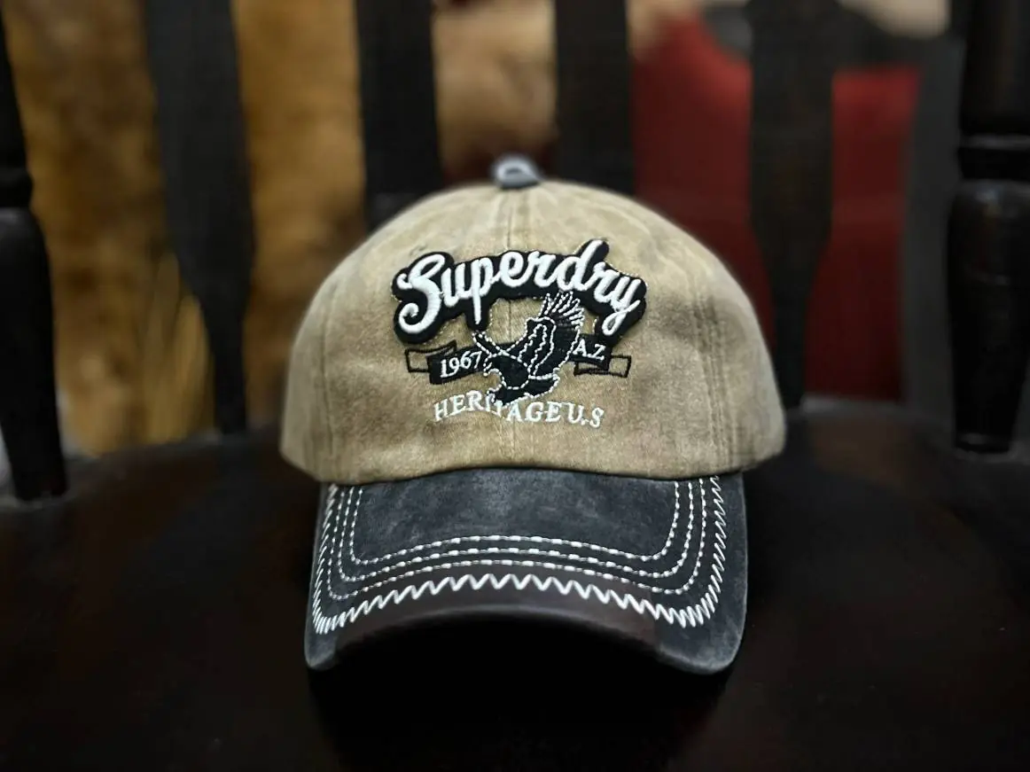 کلاه سنگشور Superdry زیتونی مشکی (مدل 3007)