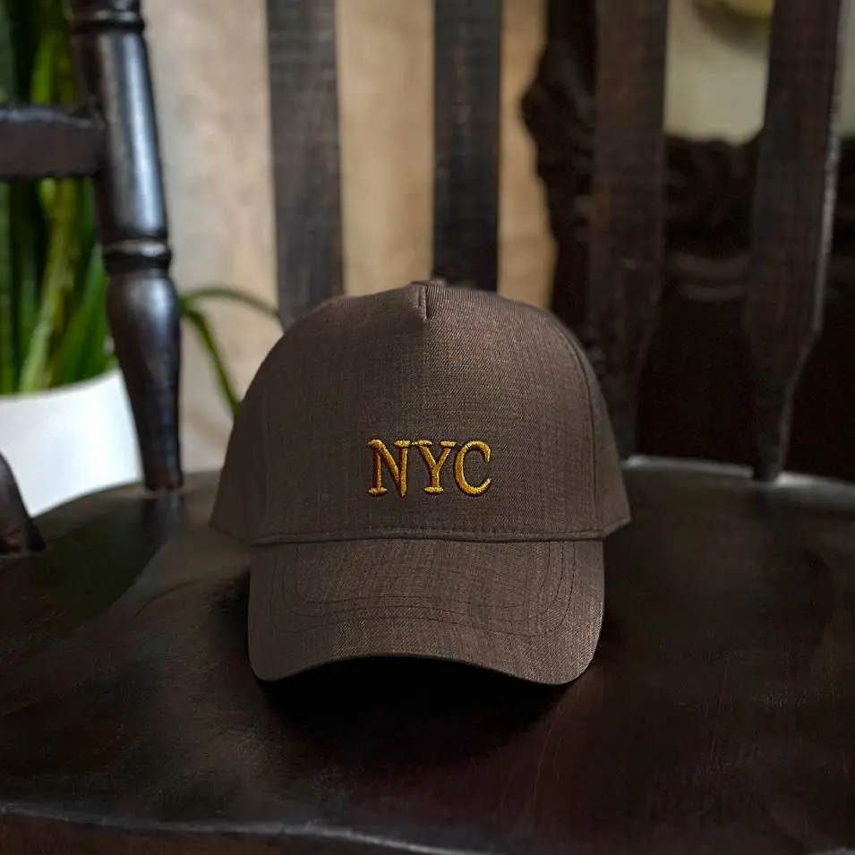 کلاه-کتان-NYC-هرمس-قهوه-ای-مدل-H1003-از-بغل کلاه-کتان-NYC-هرمس-قهوه-ای-مدل-H1003-از-بغل