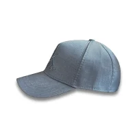 کلاه کپ کتان CK آبی (مدل H1001) از بغل