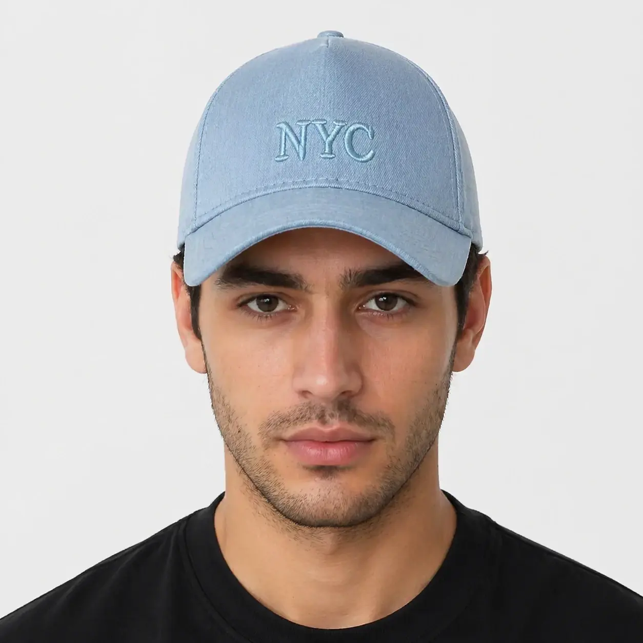 کلاه کپ کتان NYC آبی (مدل H1000)