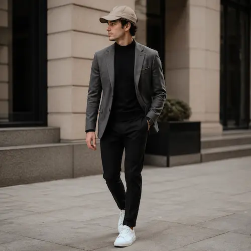 استایل اسمارت کژوال با کلاه کپ (Smart Casual)