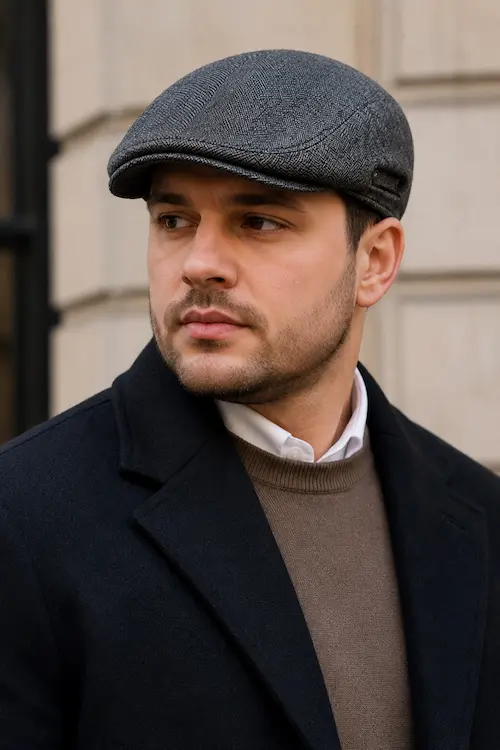 کلاه کپ تخت (Flat Cap - Ivy Cap) برای صورت گرد مردانه